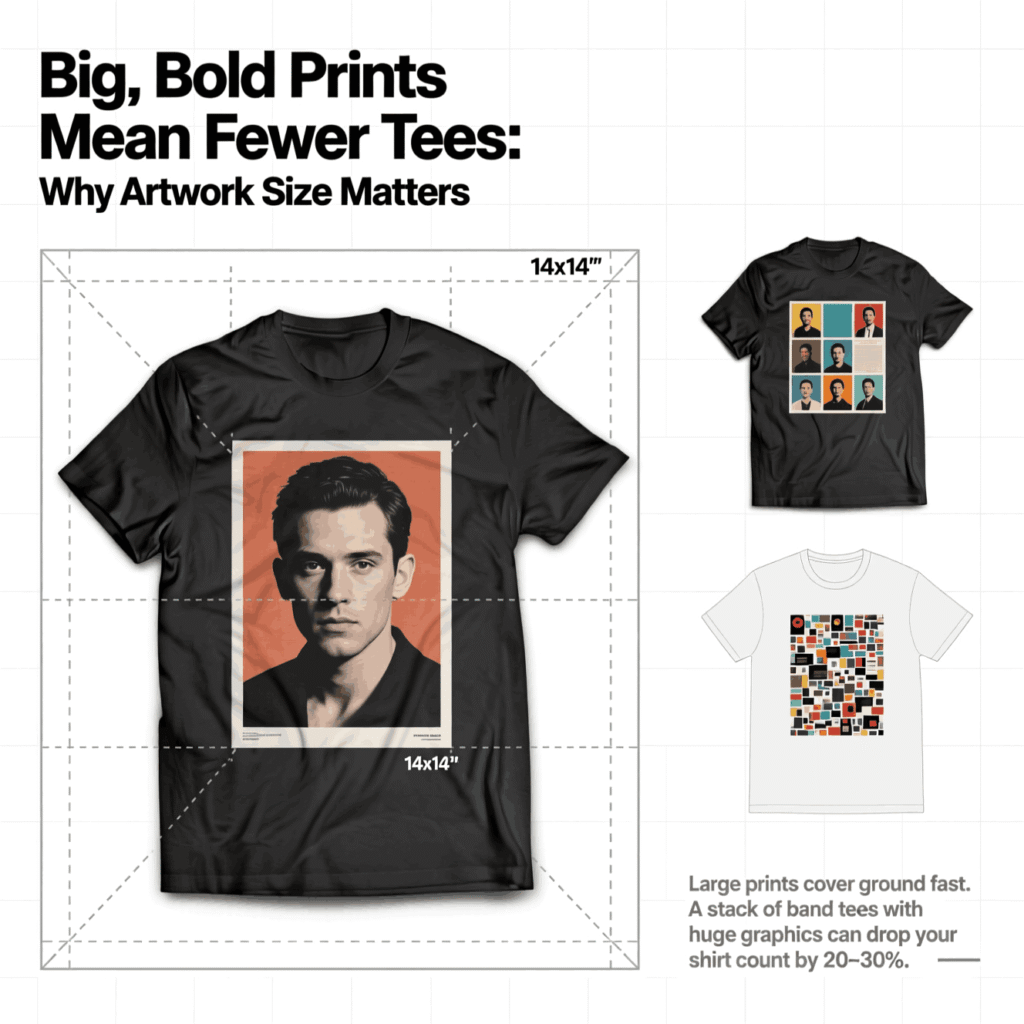 Big, Bold Prints Mean Fewer Tees: Why Artwork Size Matters