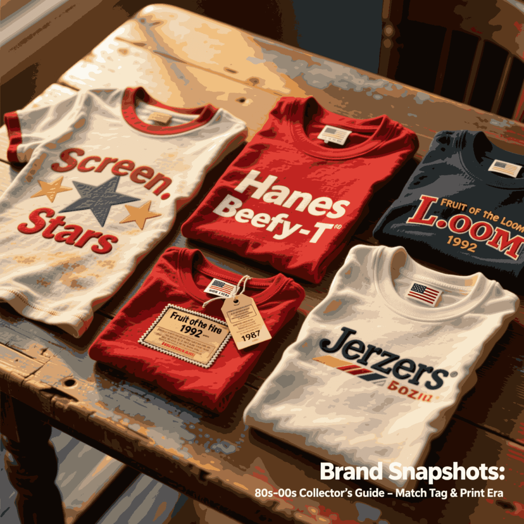 Brand snapshots: 70s–90s examples collectors love