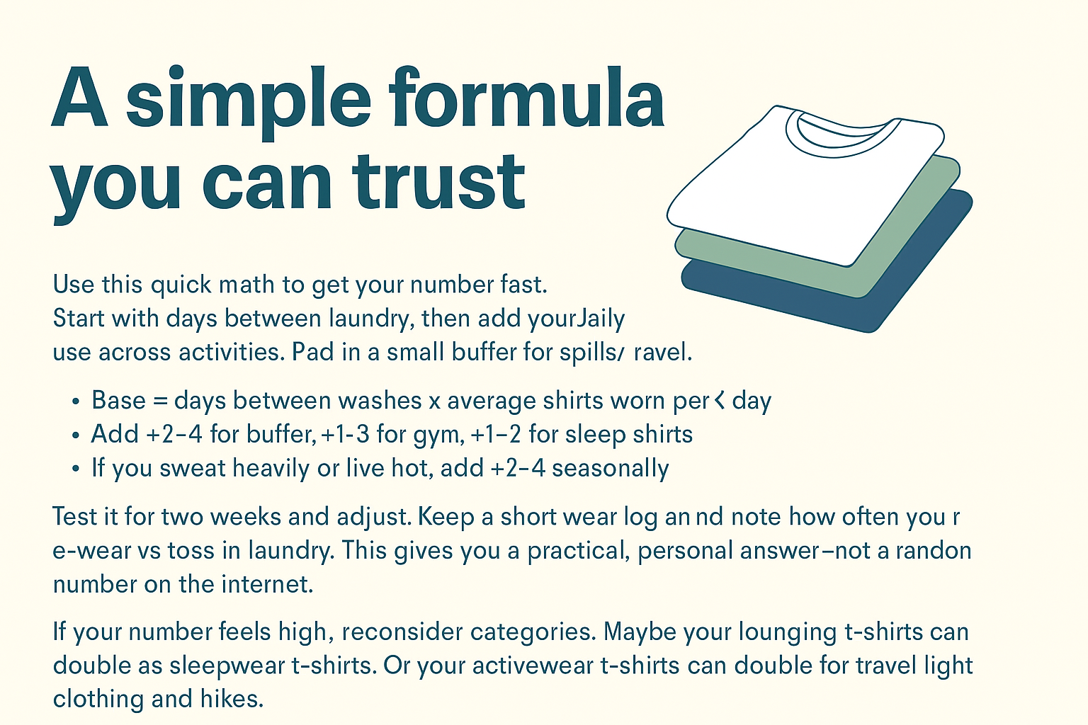 A simple formula you can trust