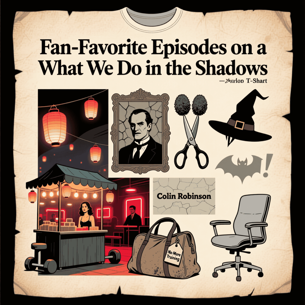 Fan-Favorite Episodes on a What We Do in the Shadows T Shirt