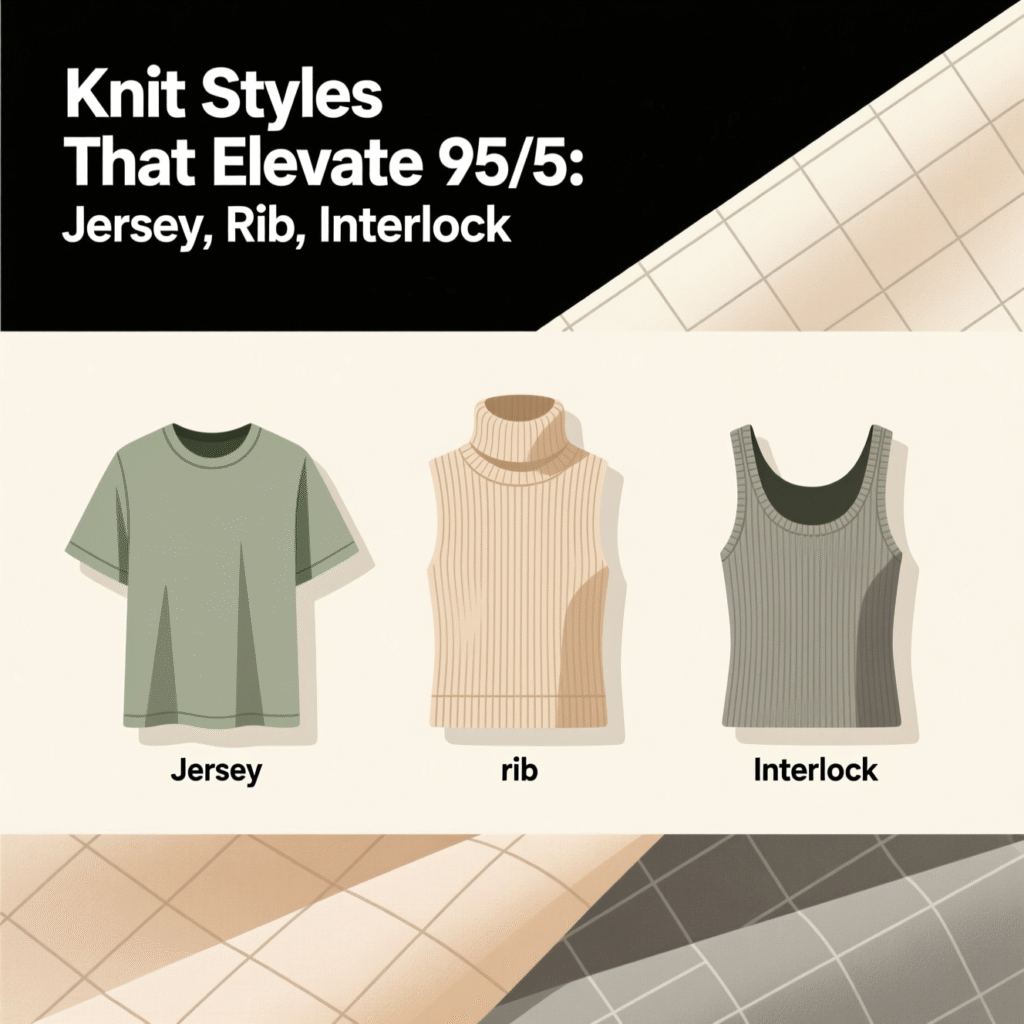 Knit Styles That Elevate 95 5 Jersey, Rib, Interlock