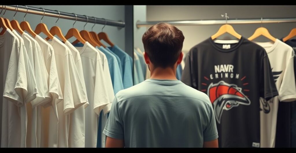 Plain vs graphic tees finding balance