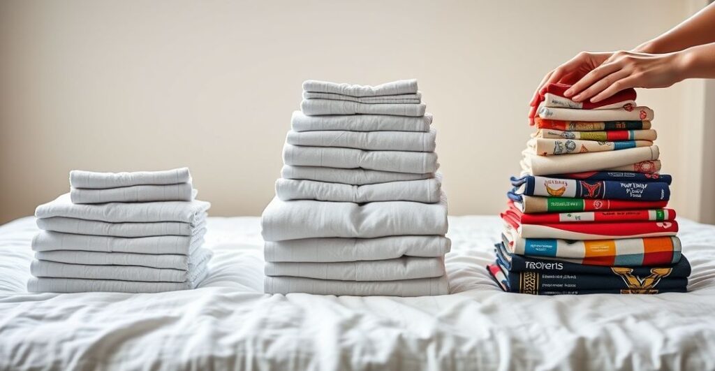 Sample tee wardrobes for different lifestyles