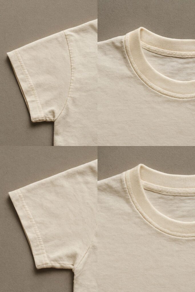 Where stitches matter most sleeves, bottom hem, and collars