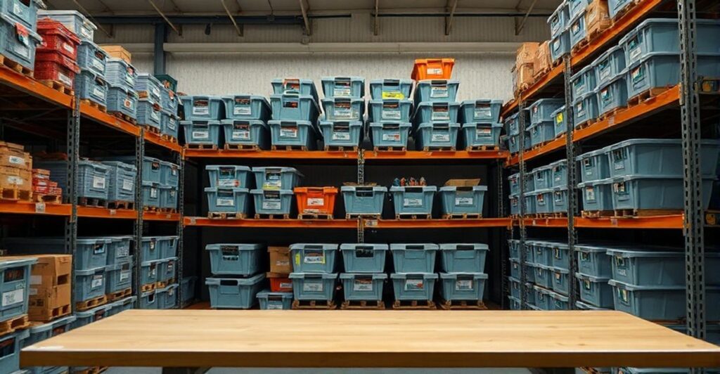 Backstock, replenishment, and rotation without visual clutter