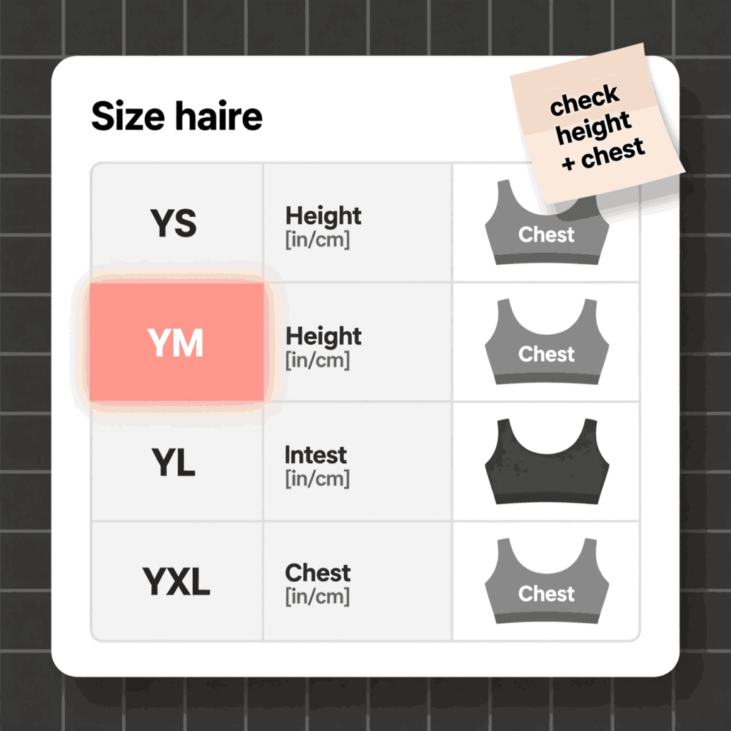 Navigating the Official Youth Sizing Chart