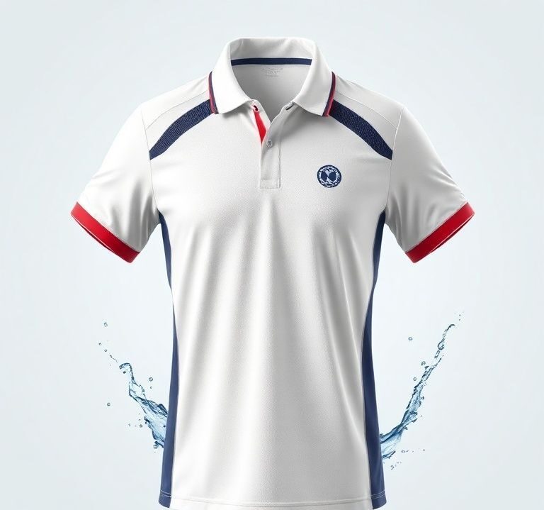 Performance polos: polyester, elastane, and odor control