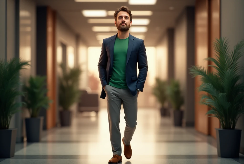 Smart-casual and office-ready green tee outfits