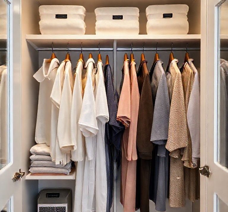 Storage that preserves shape: fold vs. hang and humidity