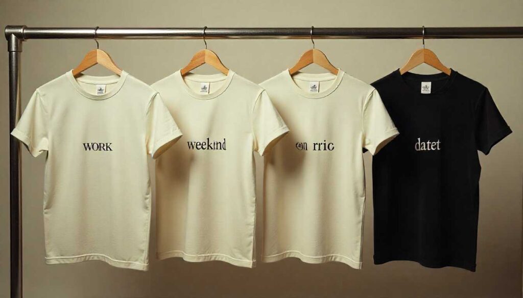 T-shirt choices for different occasions