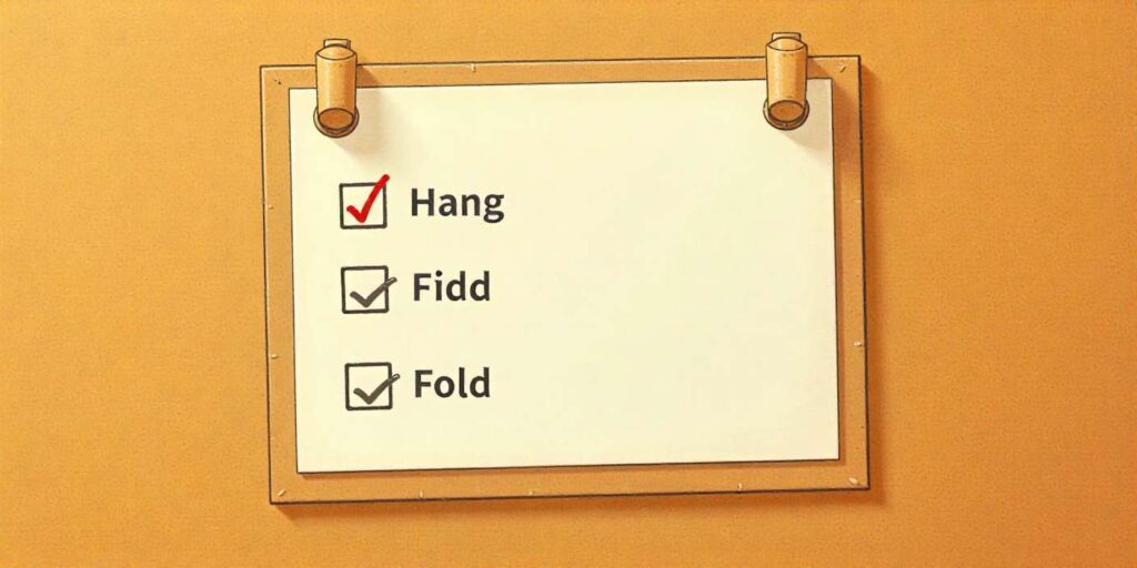 The bottom line on hang vs. fold for T‑shirts