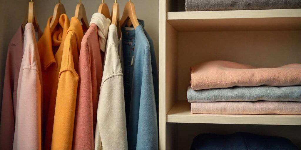 Color and category sorting that speeds up getting dressed