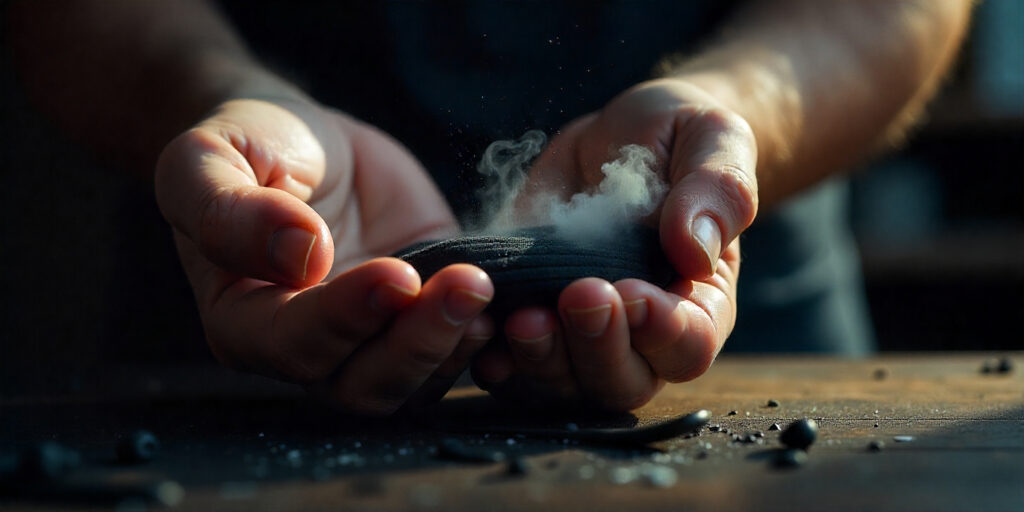 The scrunch-and-spray method for a cloudy wash