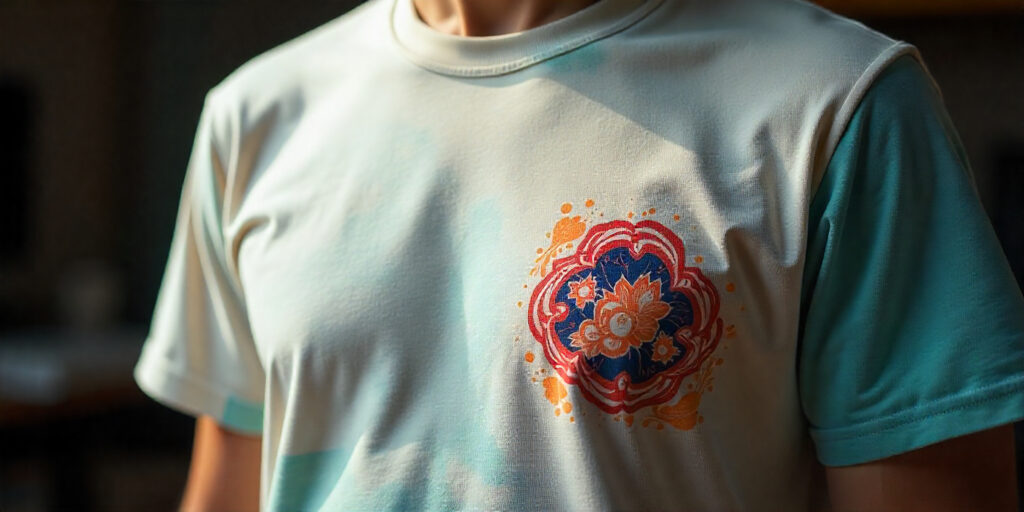 Working around logos and prints without damage