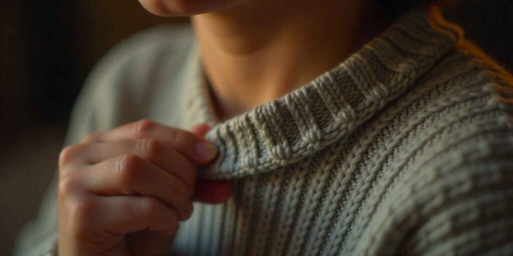 Neckline comfort: the two‑finger collar rule 