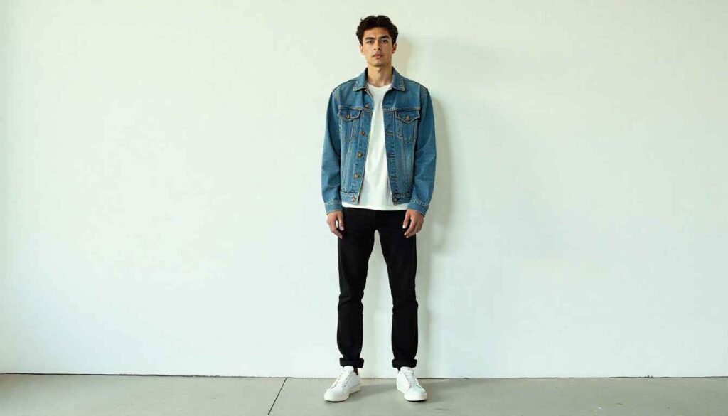 Denim Jacket Layering: A Classic Henley Move