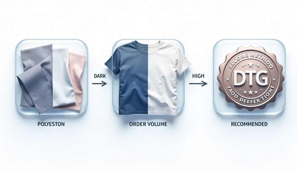 How to Choose a t T-shirt Printer Based on Fabric, Color, and Order Volume