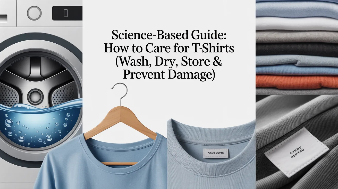 Science‑Based Guide: How to Care for T-shirts (Wash, Dry, Store & Prevent Damage)