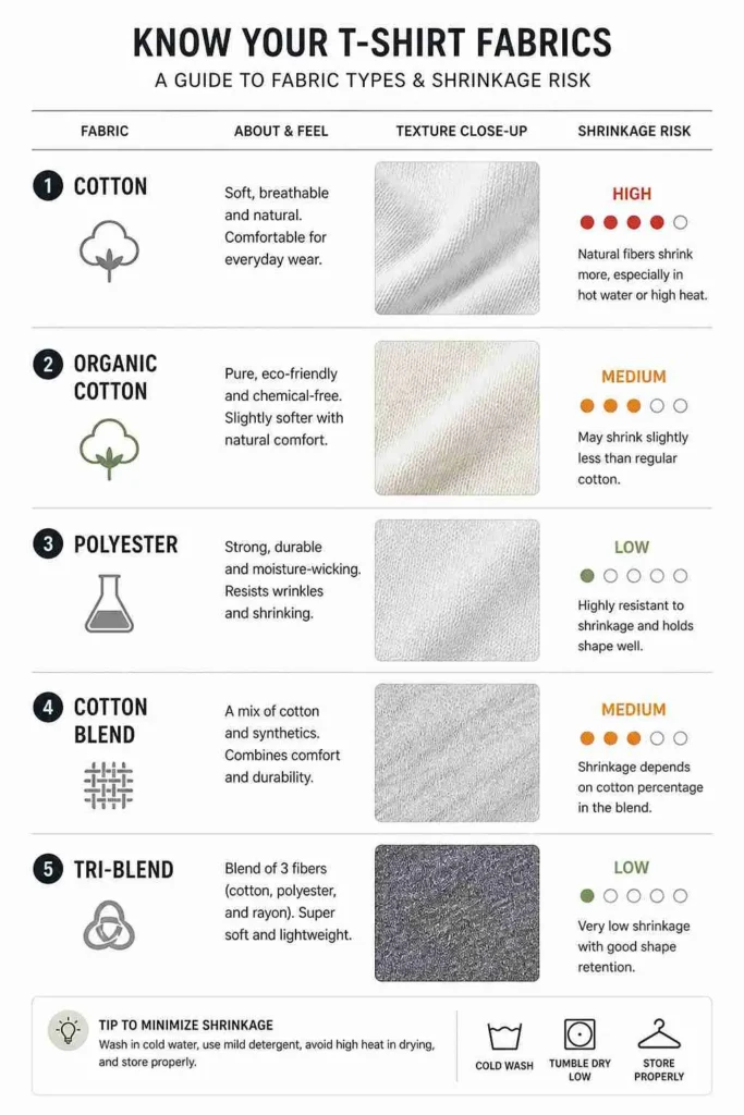 Understanding T‑Shirt Fabrics Before Washing